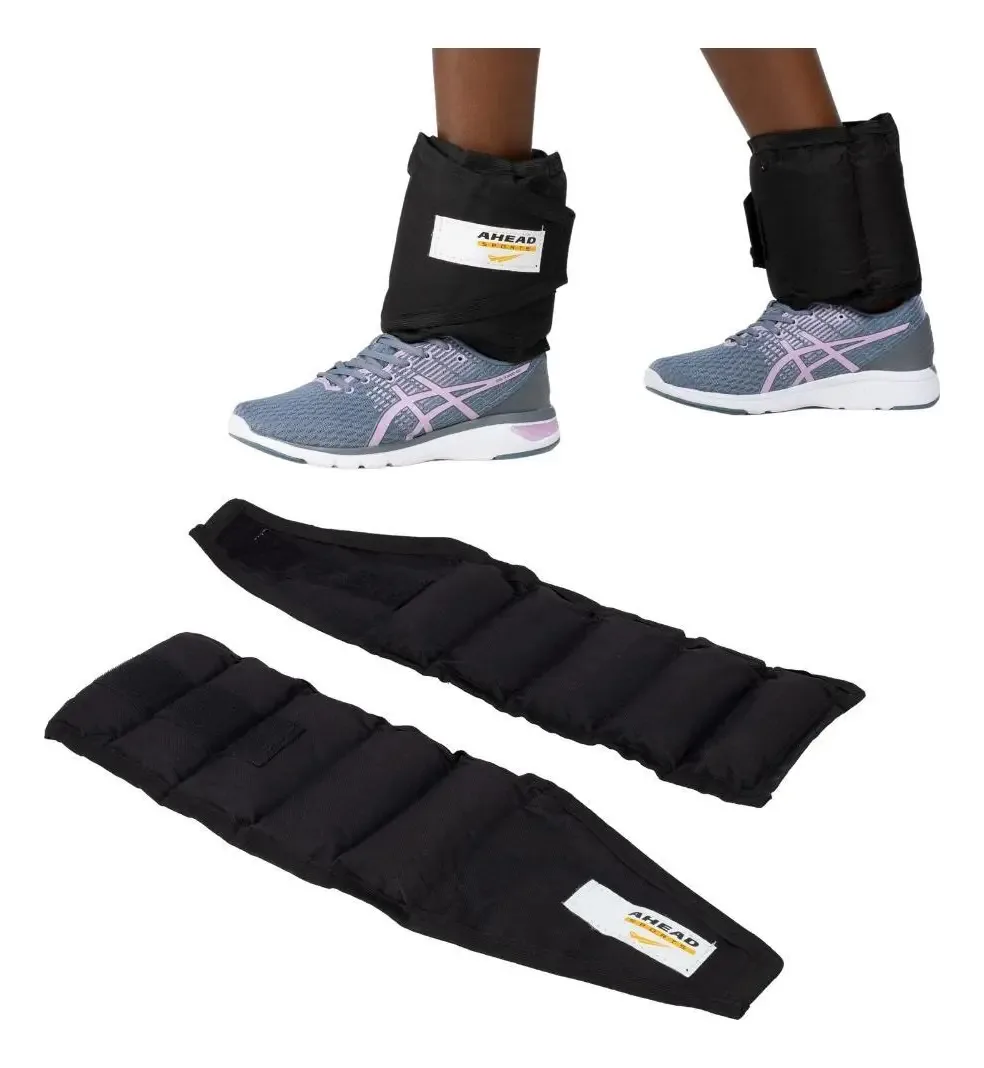 Kit Caneleiras 1 À 5 Kg Nylon Preta (tornozeleiras) Ultrafit