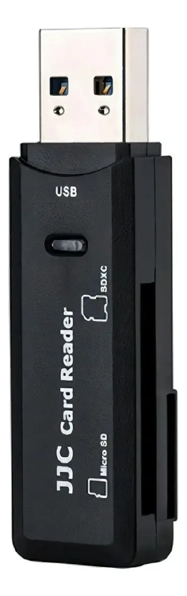 Leitor de Cartão JJC CR-SDMSD1 USB SD Micro SD 625MB/s Preto