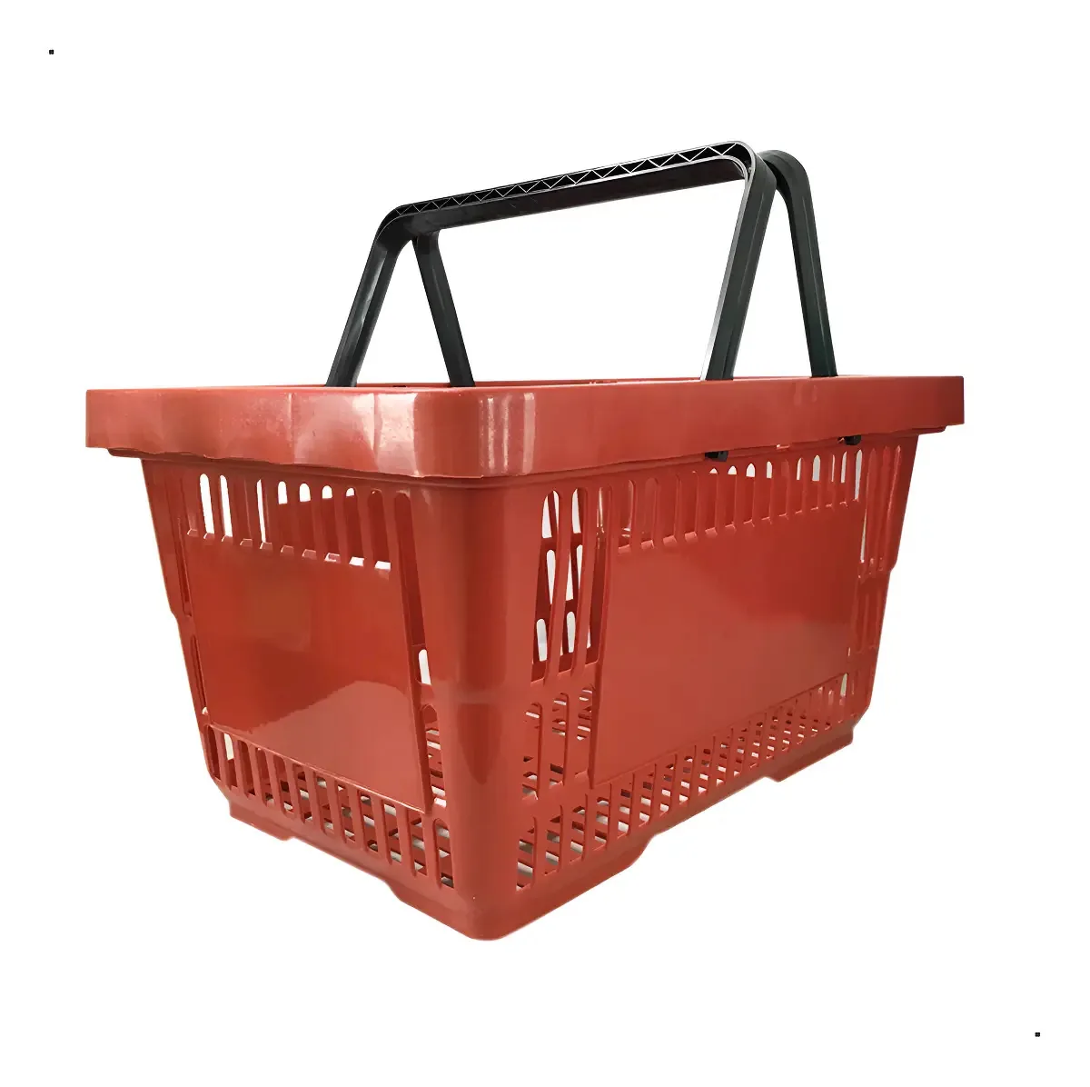 Kit 10 Cestas Autoatendimento Plastex Vermelho 16L Supermercado