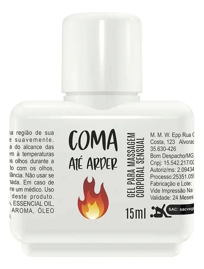 Gel Lubrificante Coma Até Arder