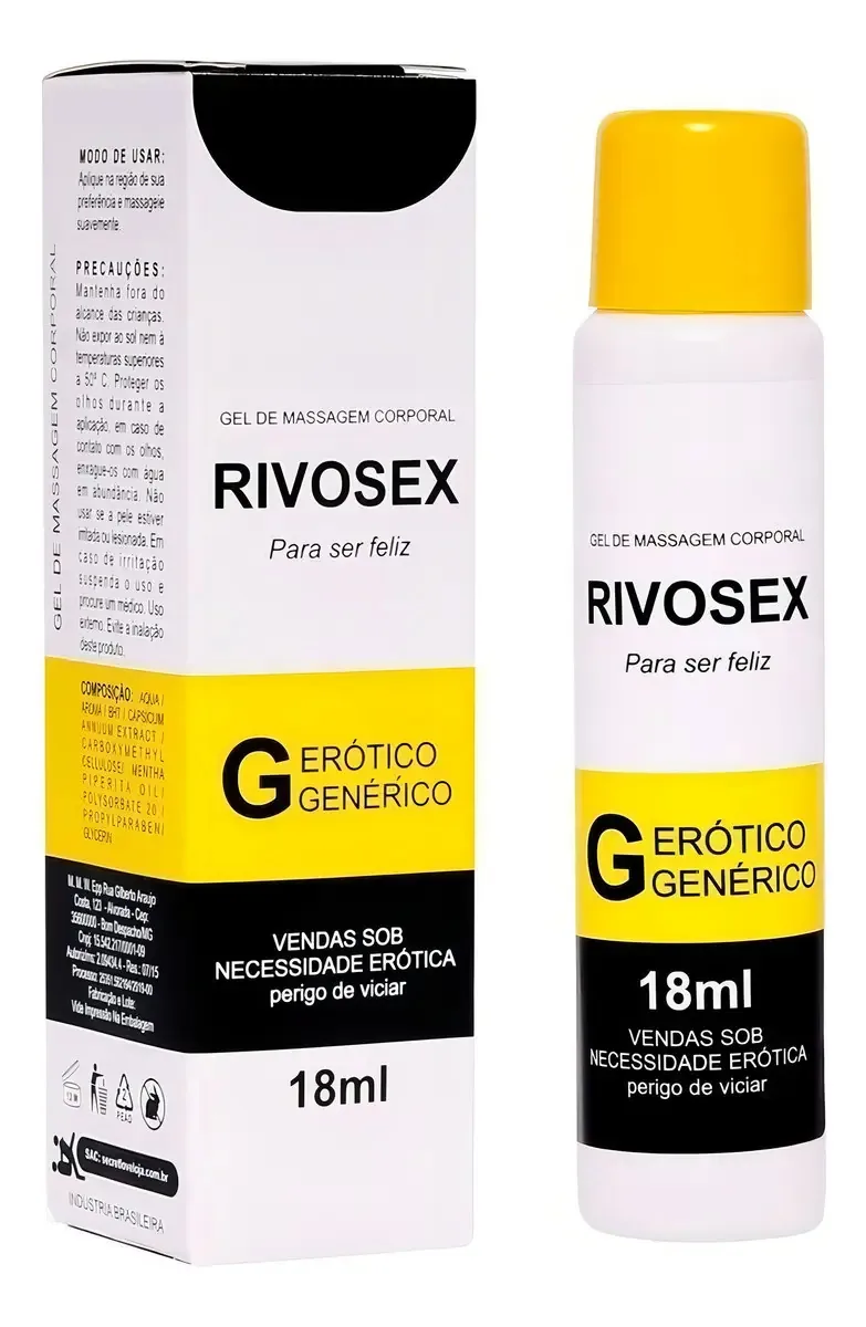 Gel Lubrificante Rivosex 18ml Retardante