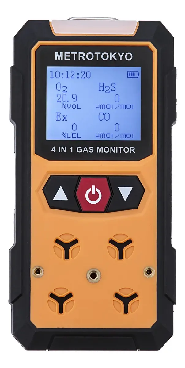 Medidor De 4 Gases + Certificado Calibração Rastreável Rbc Preto