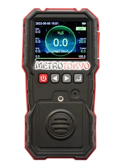 Medidor Detector Gás Sulfeto De Hidrogênio(h2s)+ Certificado Preto