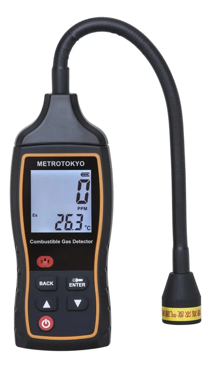 Detector De Gás Combustível Com Display Lcd + Certificado