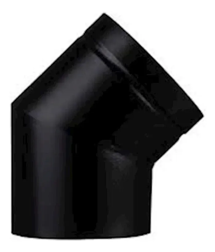 Curva 300mm Preto 45º - Arteinoxx