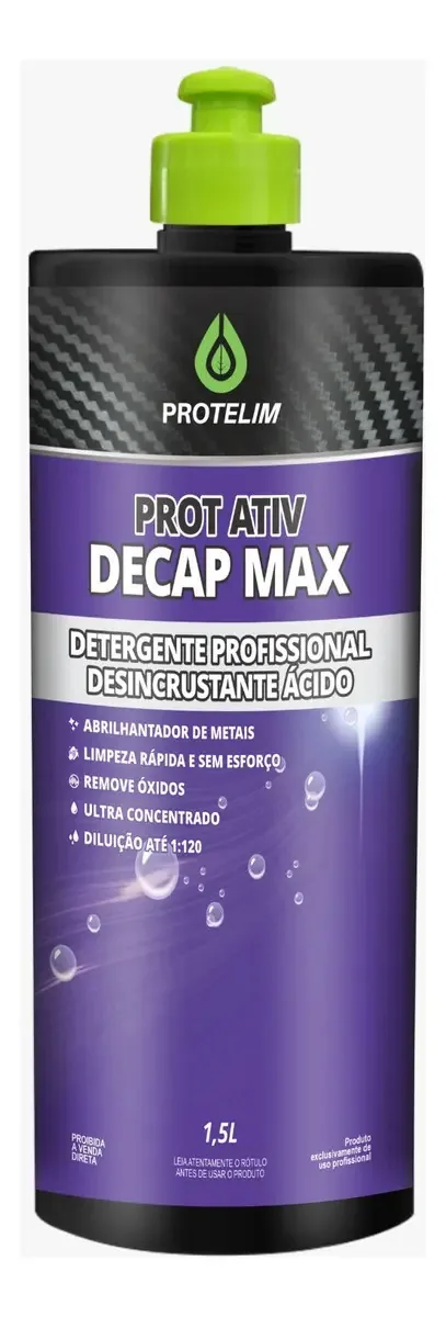Prot Ativ Decap Max 1.5l - Desincrustante Ácido - Protelim