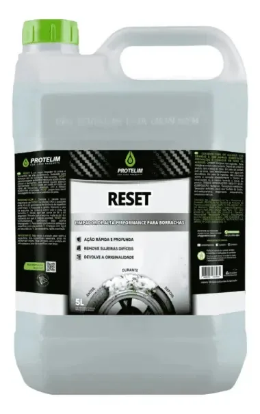 Reset Limpa Pneu Borracha Plástico Vinis Tênis 5l Protelim