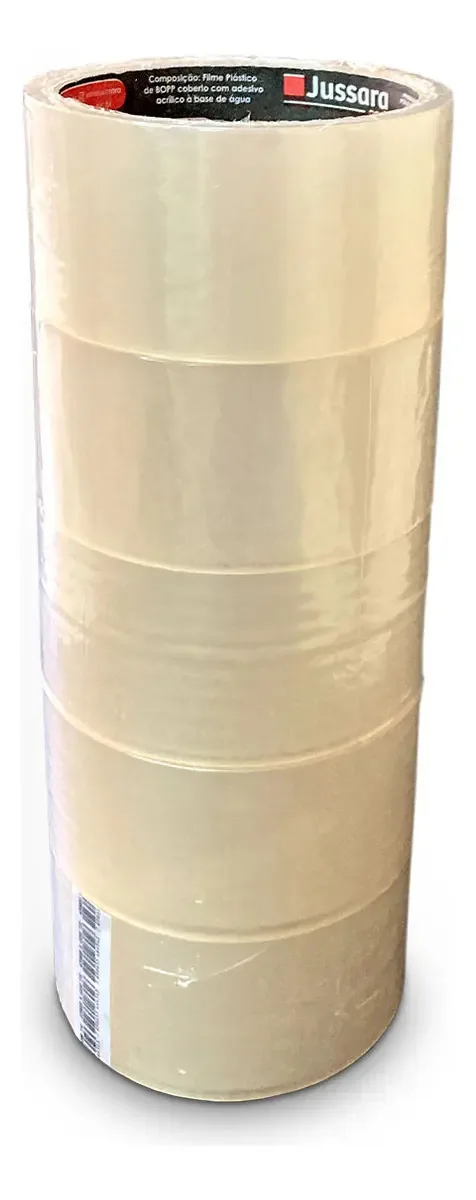 Fita Adesiva Transparente 45mmx50m Jussara - 5 Unidades