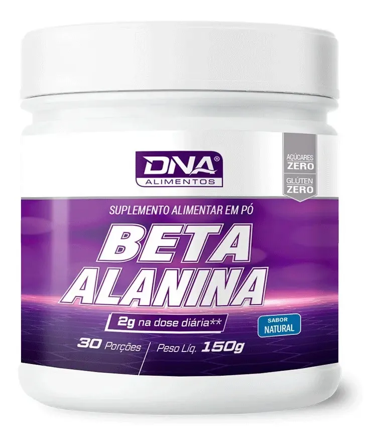 Beta-Alanina DNA Suplementos, Pó com Sabor Natural de 150g