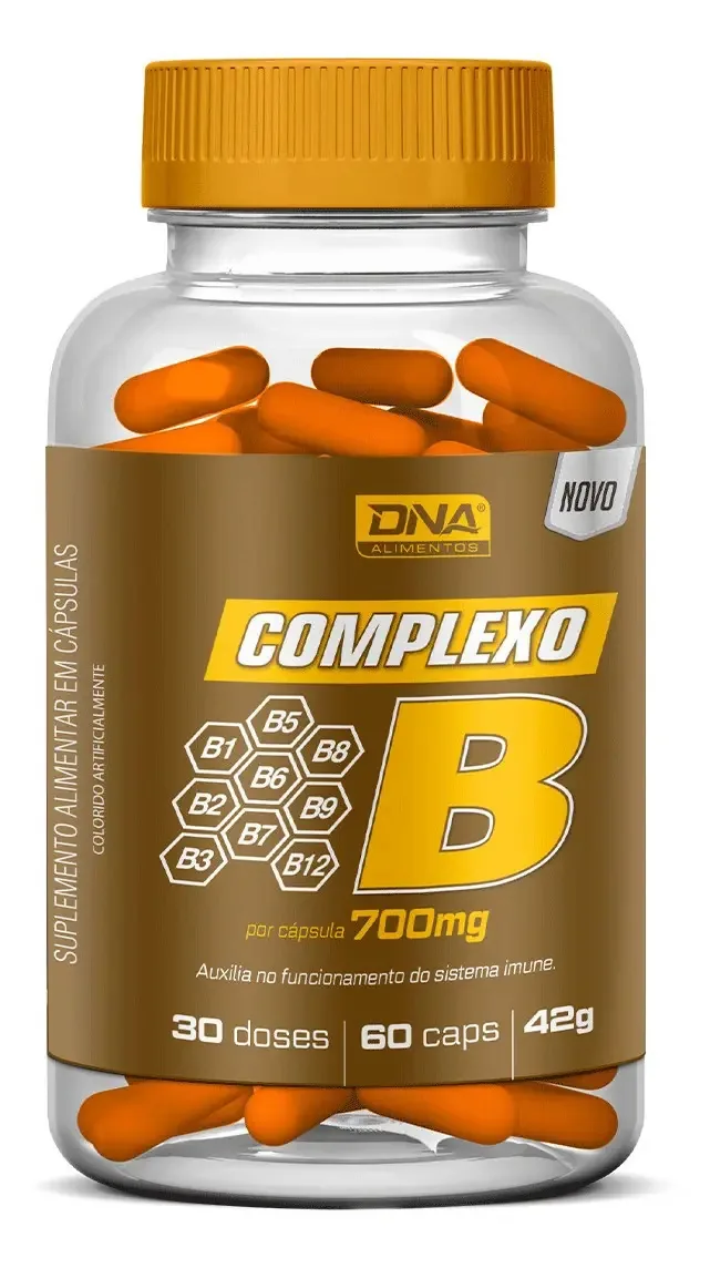 Complexo B 60 Cápsulas Sem sabor Dna Suplementos