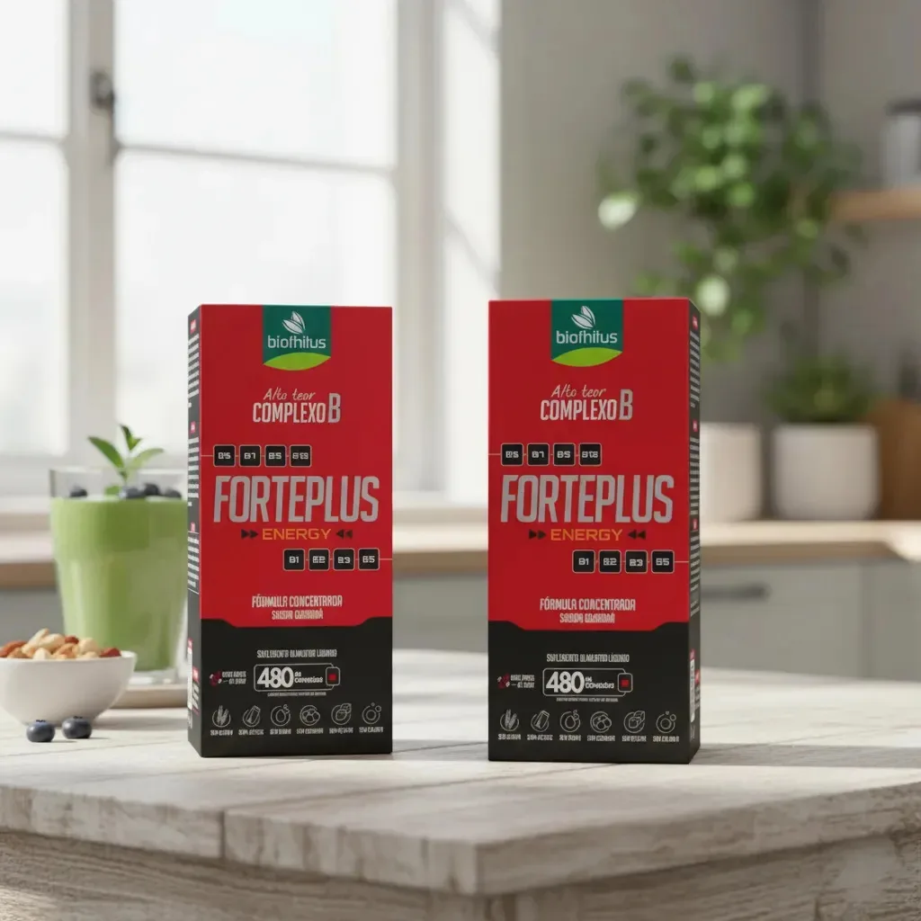 Kit 2 Suplementos Líquidos Complexo B Guaraná Forteplus 960ml - Biofhitus