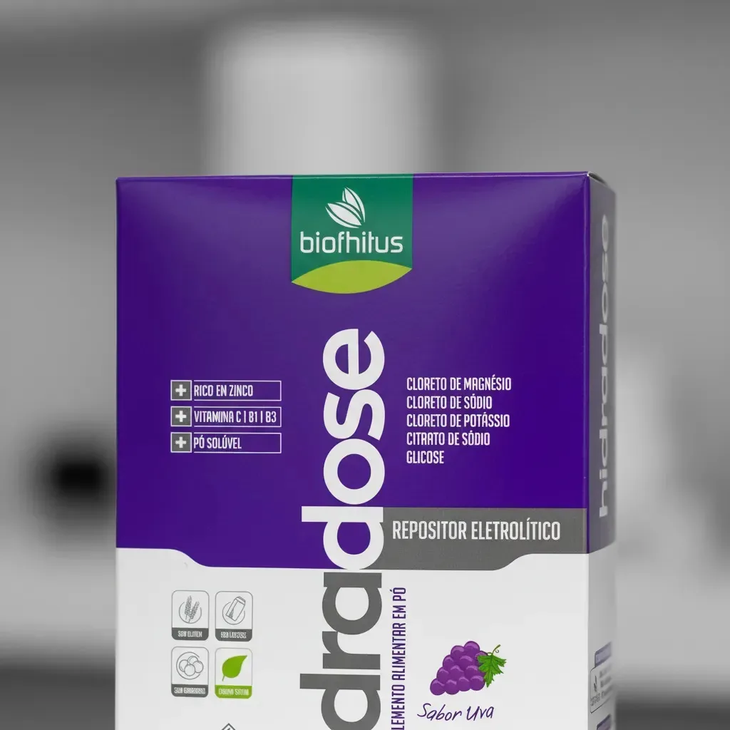 Repositor Eletrolitico Hidradose Sachês Sabor Uva Hidratante