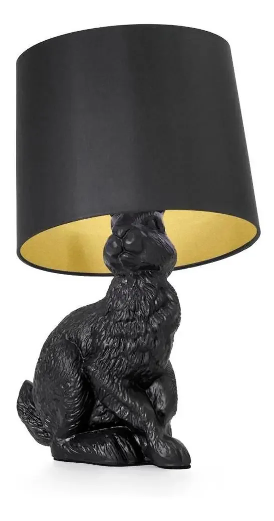 Abajur Rabbit Coelho Sala Preto