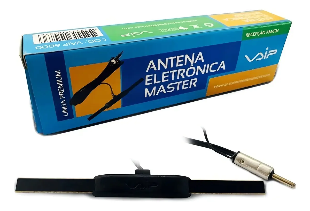 Antena Interna Eletrônica Orion VAIP para Carro AM FM Universal 2.48m