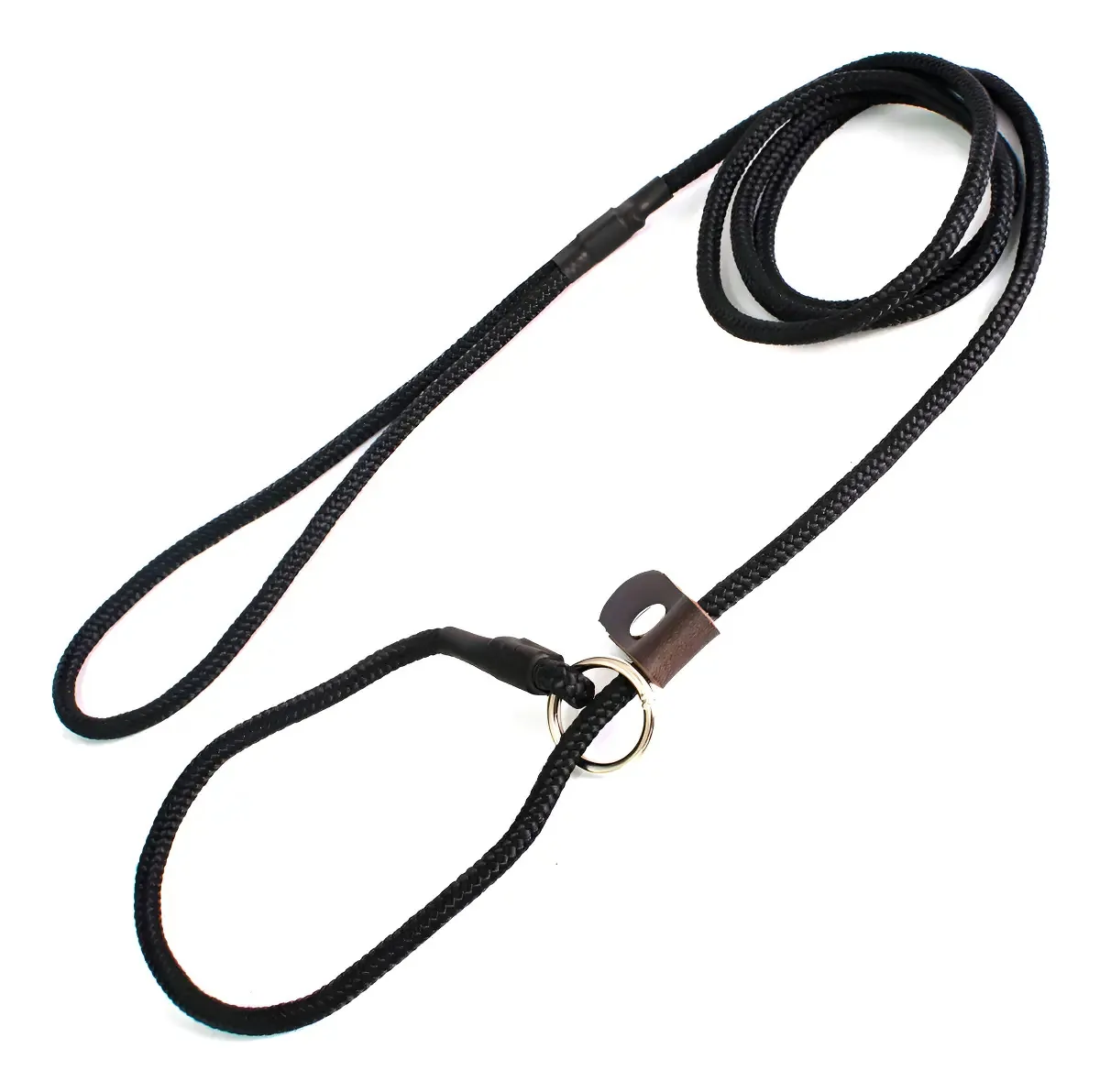 Guia Unificada Adestramento Cão 6mm 2m Preto com Botão