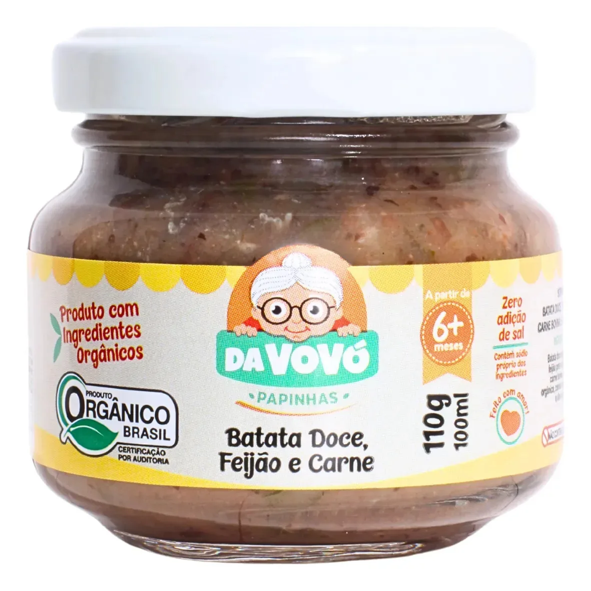 Papinha Orgânica 6+ Ia 100% Natura Sem Conservantes