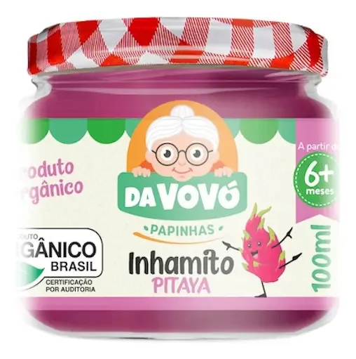 Inhamito Pitaya Da Vovó - sem glúten, livre de lactose 6 meses 110 g