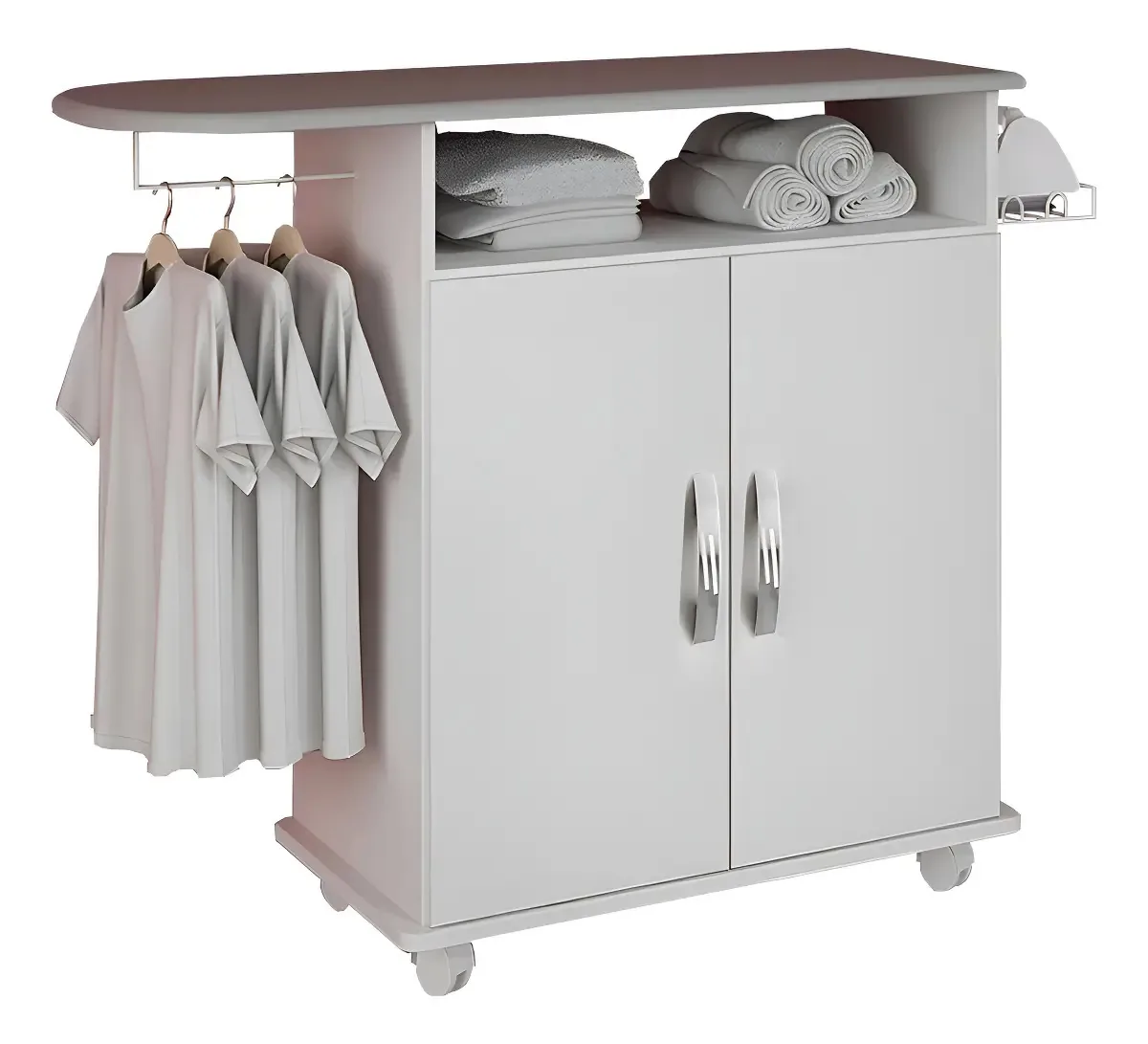 Tábua De Passar Roupa Armário Arte Móveis Floripa Master Branco 115x39cm