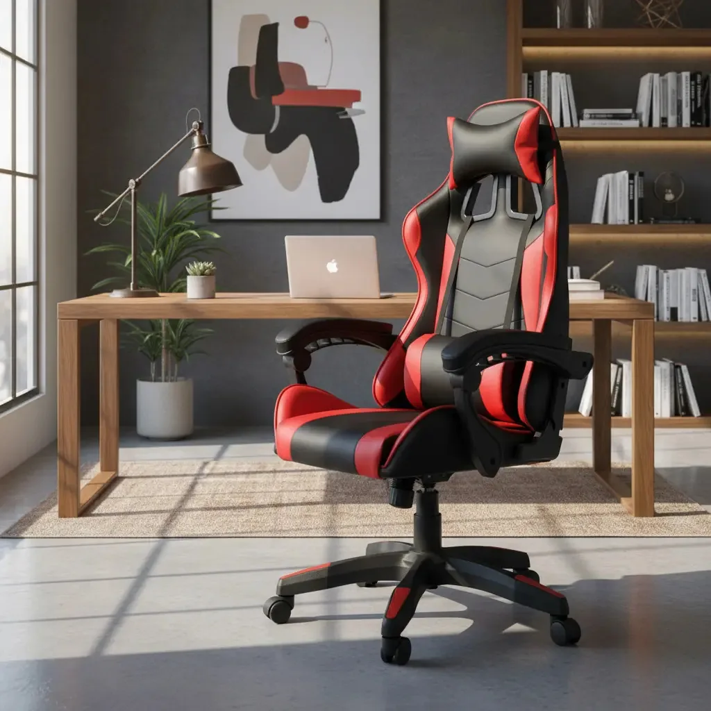 Cadeira Gamer Giratória Kelter Vermelha V703x