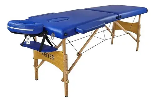 Maca Portátil Para Massagem Divã Dobrável Kelter M23t Azul