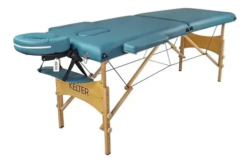 Maca Portátil Para Massagem Divã Dobrável Kelter M24t Verde