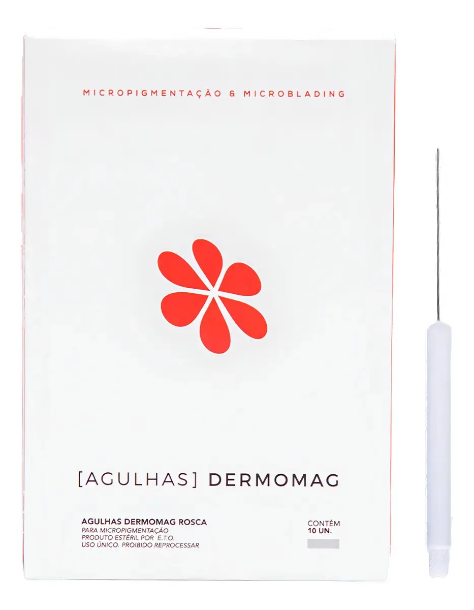 Agulha Dermomag 2 Pontas Rosca Para Micropigmentação