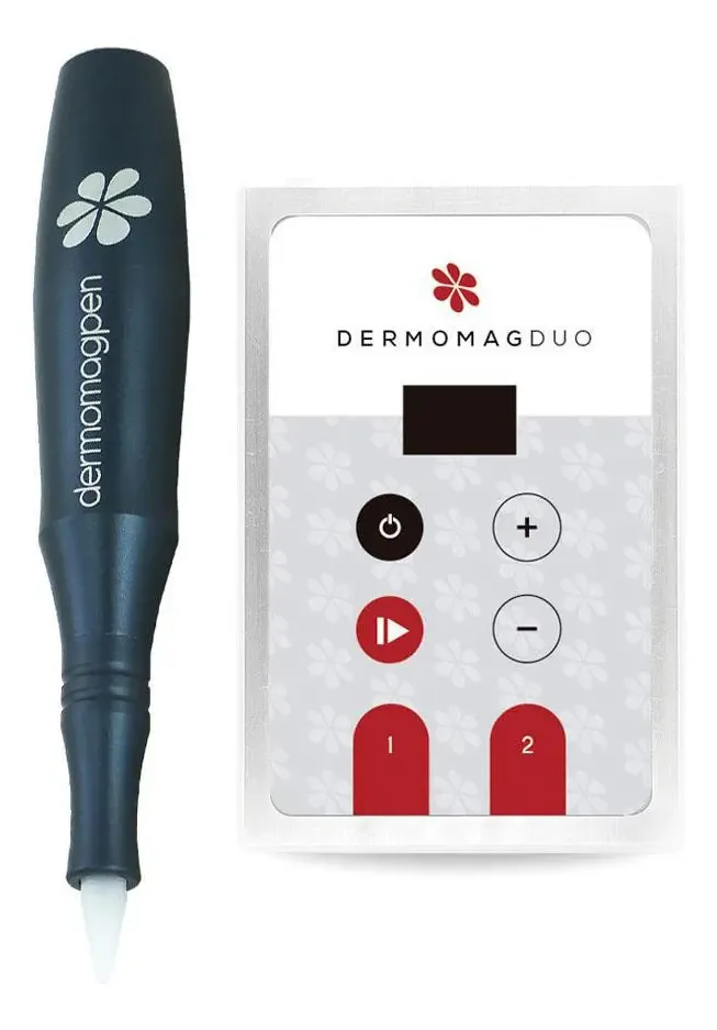 Dermografo Dermomag Pen Preto Fonte Duo Micropigmentação