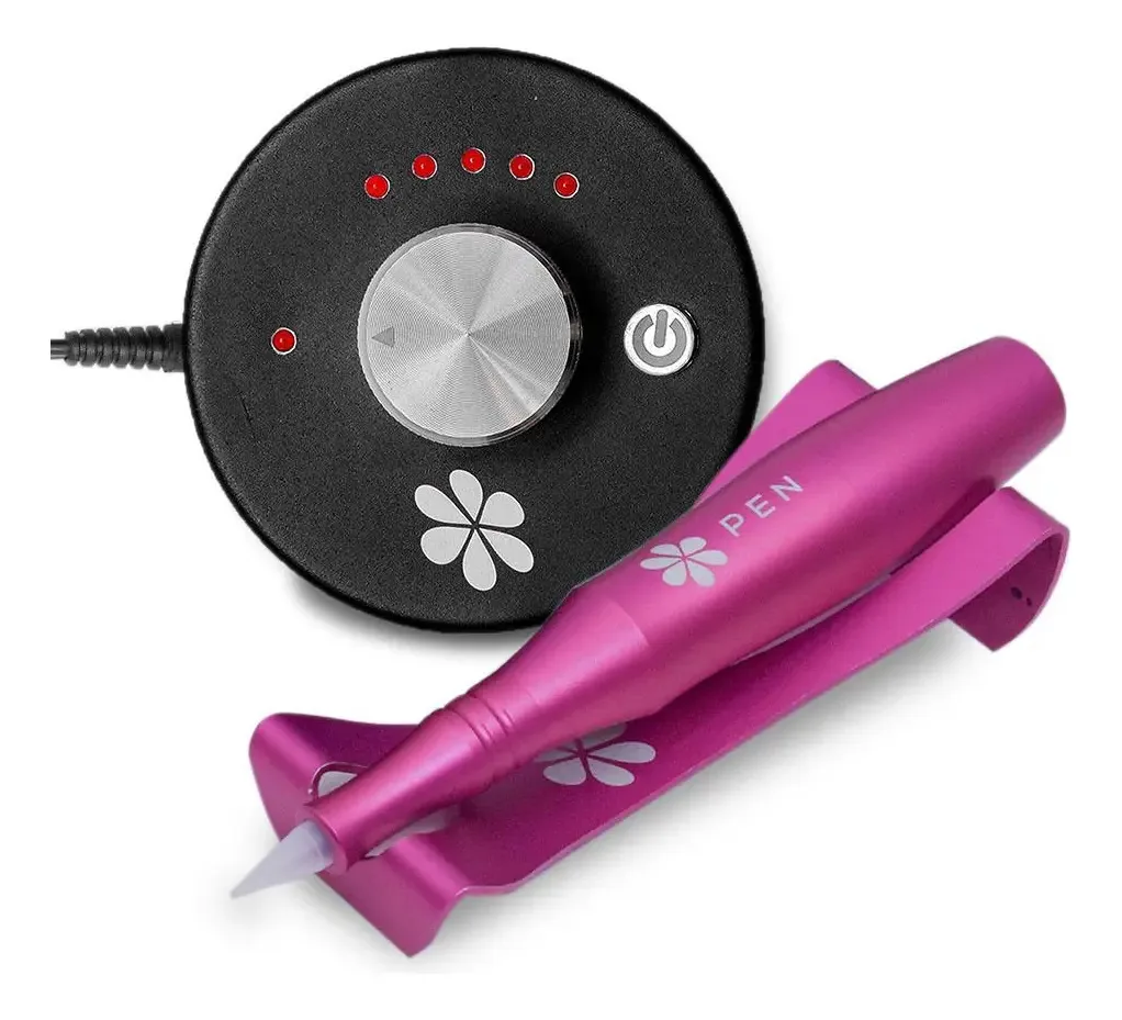 Dermografo Dermomag Pen + Fonte Analogica Dermomag - Pink