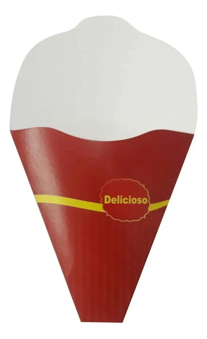 Caixa Caixinhas Embalagem Tapioca E Crepe Frances 100pçs Cor Vermelho