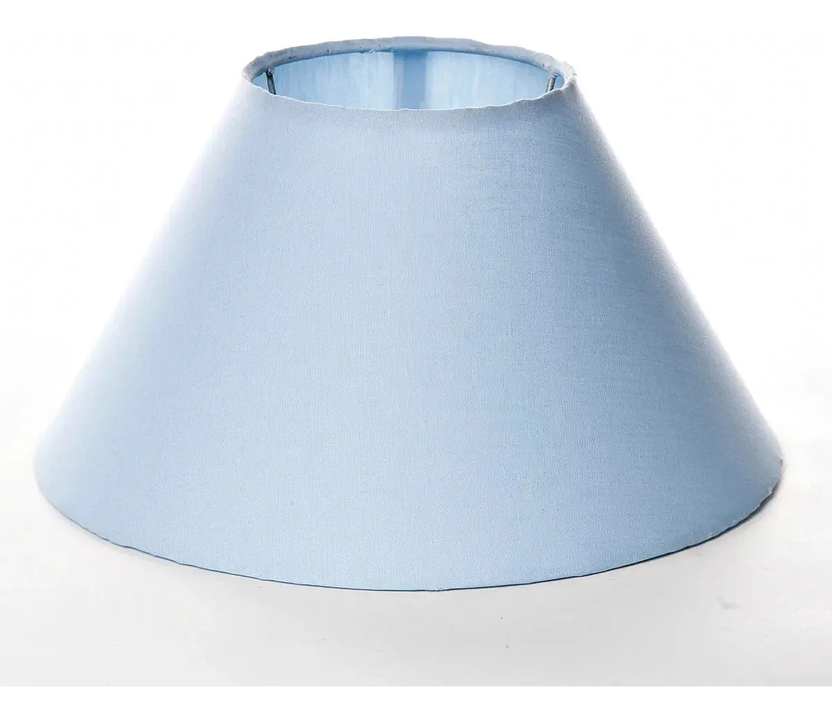 Cúpula Avulsa Abajur Grande Tecido Azul Bebê Infantil
