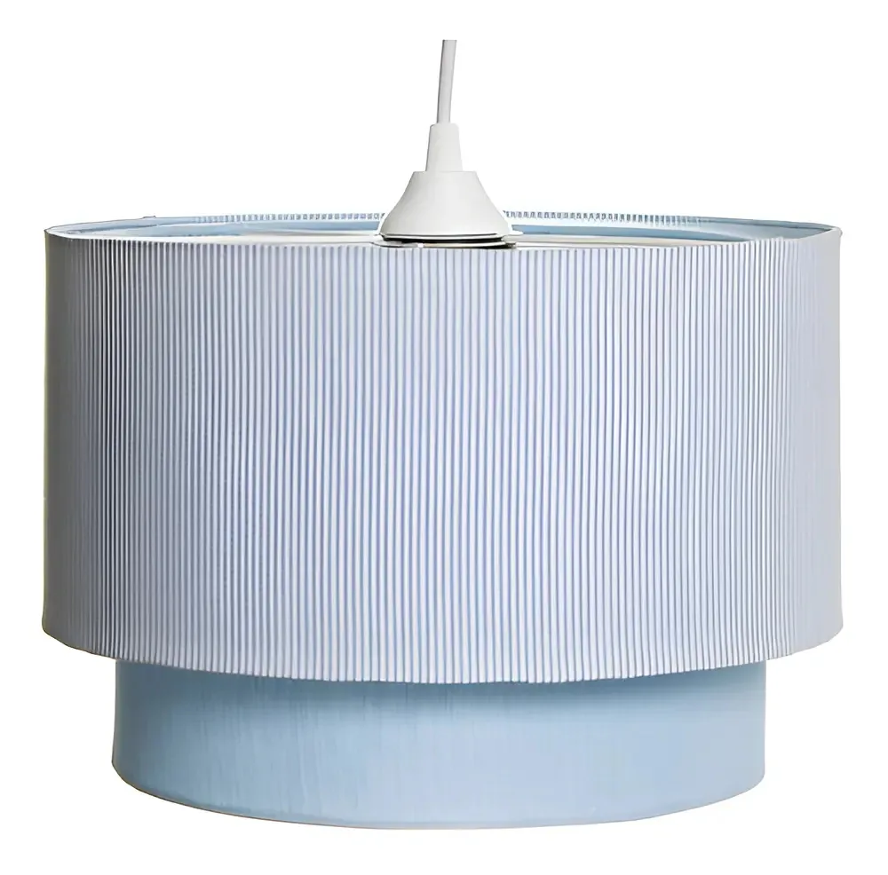 Lustre Tubular Duplo Azul Quarto Bebê Infantil Menino