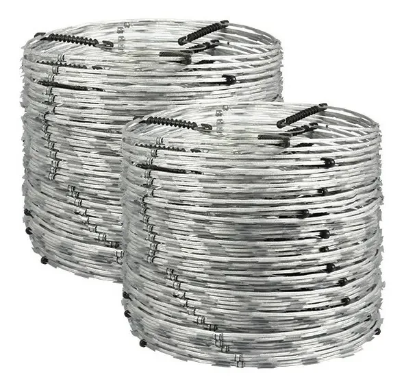Concertina Dupla Eletrificada 45cm Para 20 Metros - Cod 36
