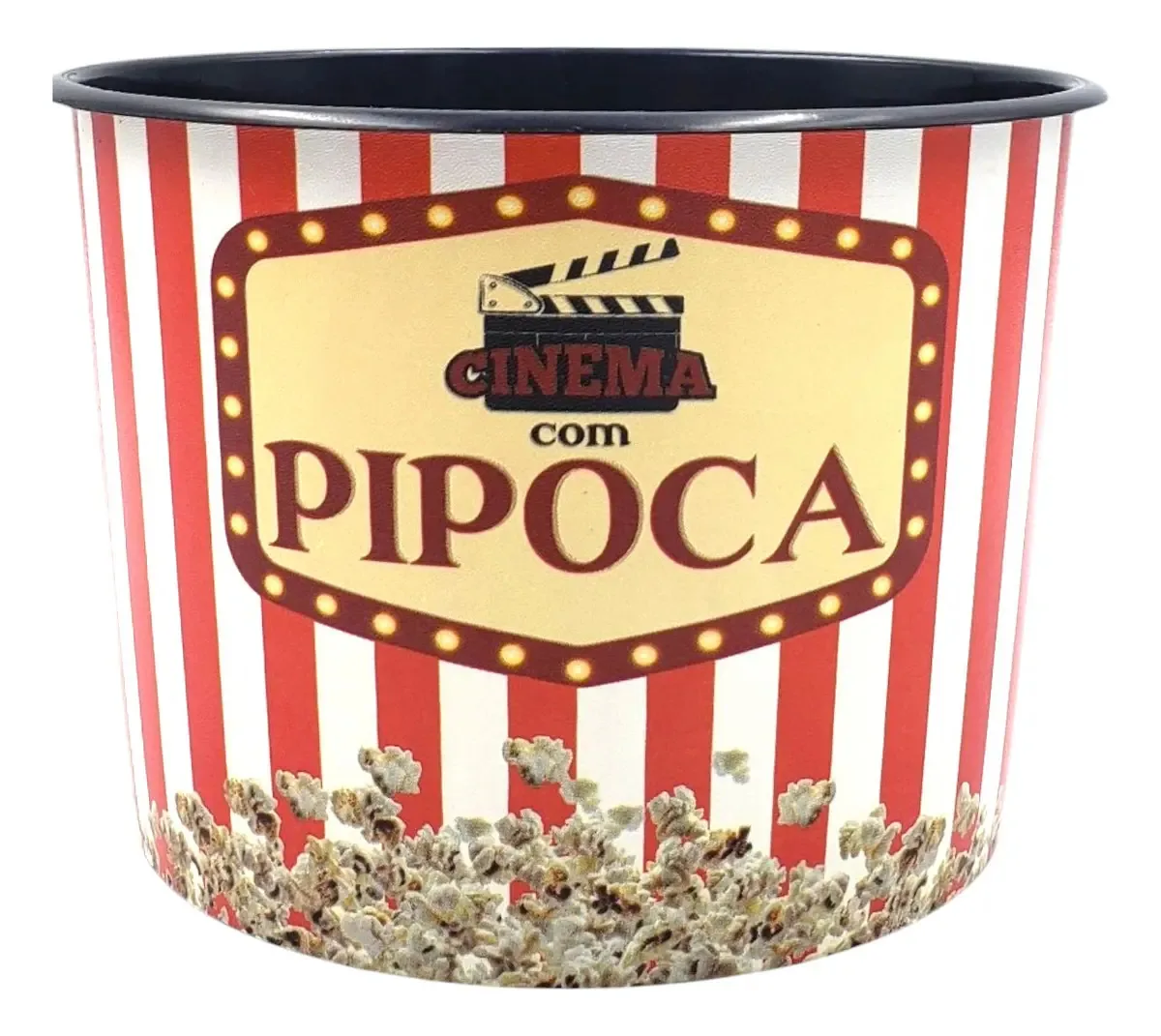 Balde Para Pipoca Diferentes Estampas Plástico Resistente Cor Cinema