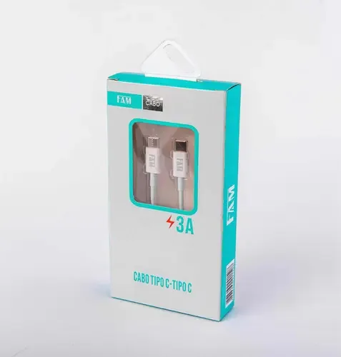 Cabo De Carregador/dados Usb- C Para Tipo C - Branco