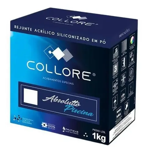 Rejunte Piscina Collore Verde Esmeralda Siliconado 1kg