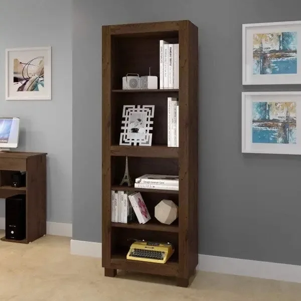 Estante Para Livros 4 Prateleiras Dubai Clássico Arte