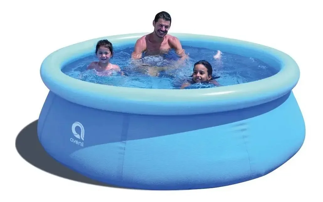 Piscina Inflável Redonda Jilong Avenli 1000 Litros Azul