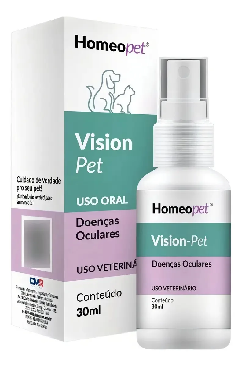 Sistema De Terapia Ocular Homeopatia Vision Pet Homeo Pet 30ml