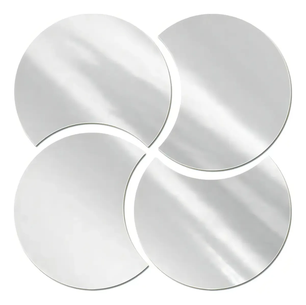 Espelhos Decorativos De Acrílico Meia Lua 45 Cm