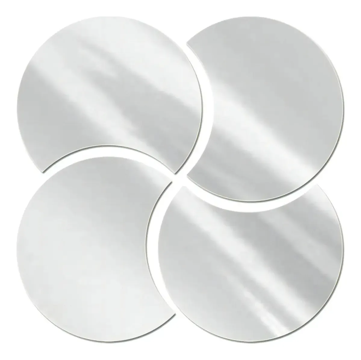 Espelhos Decorativos De Acrílico Meia Lua 60 Cm