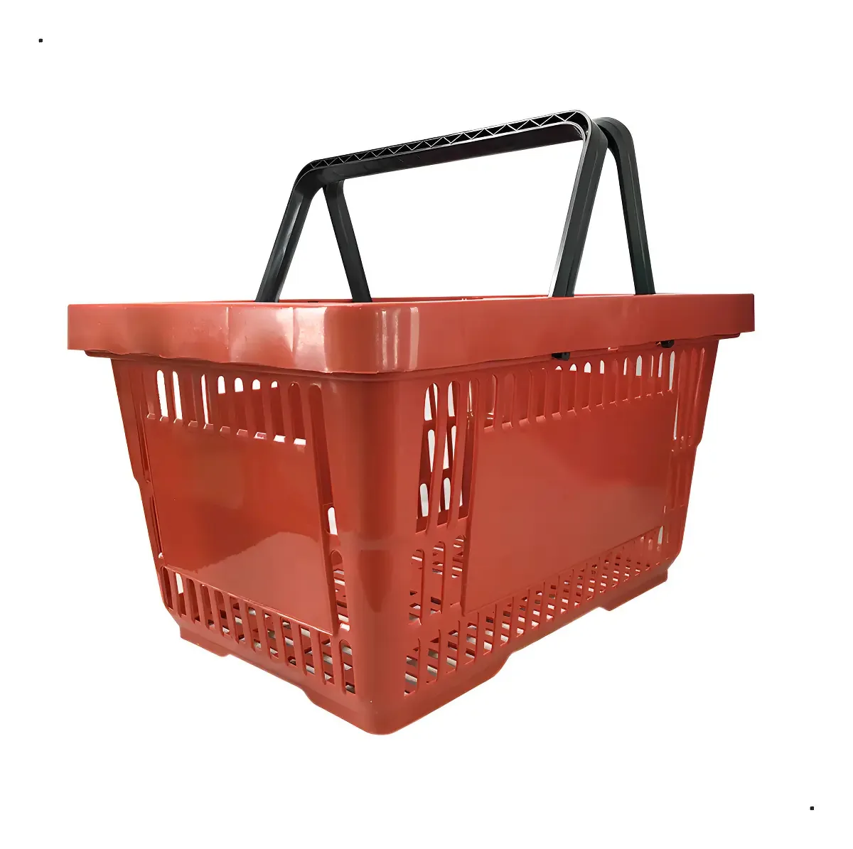 Cesta Plástica Plastex Autoatendimento 16L Vermelha Empilhável
