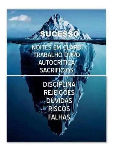 Quadro Decorativo Iceberg Do Sucesso 76x57