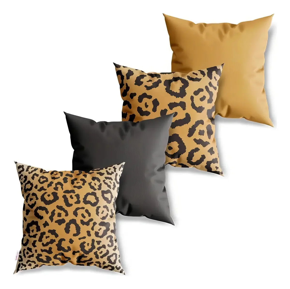 Kit 4 Capas De Almofadas Decorativa Animal Print