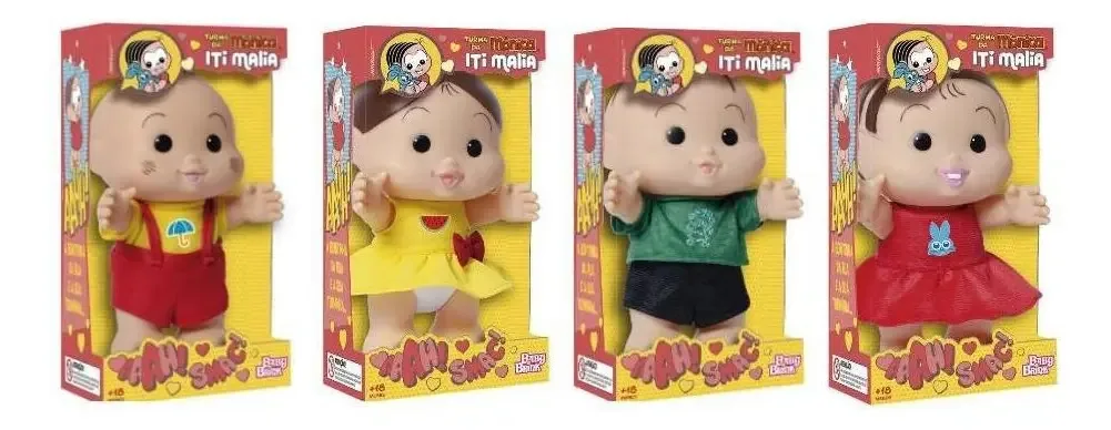 Kit Bonecos Turma Da Monica - Iti Malia - 4 Peças