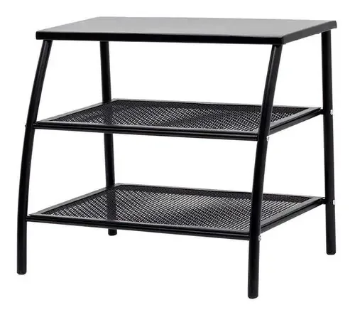 Sapateira Multiuso 6 Pares Curva Plic Mobiliário Preto Fosco