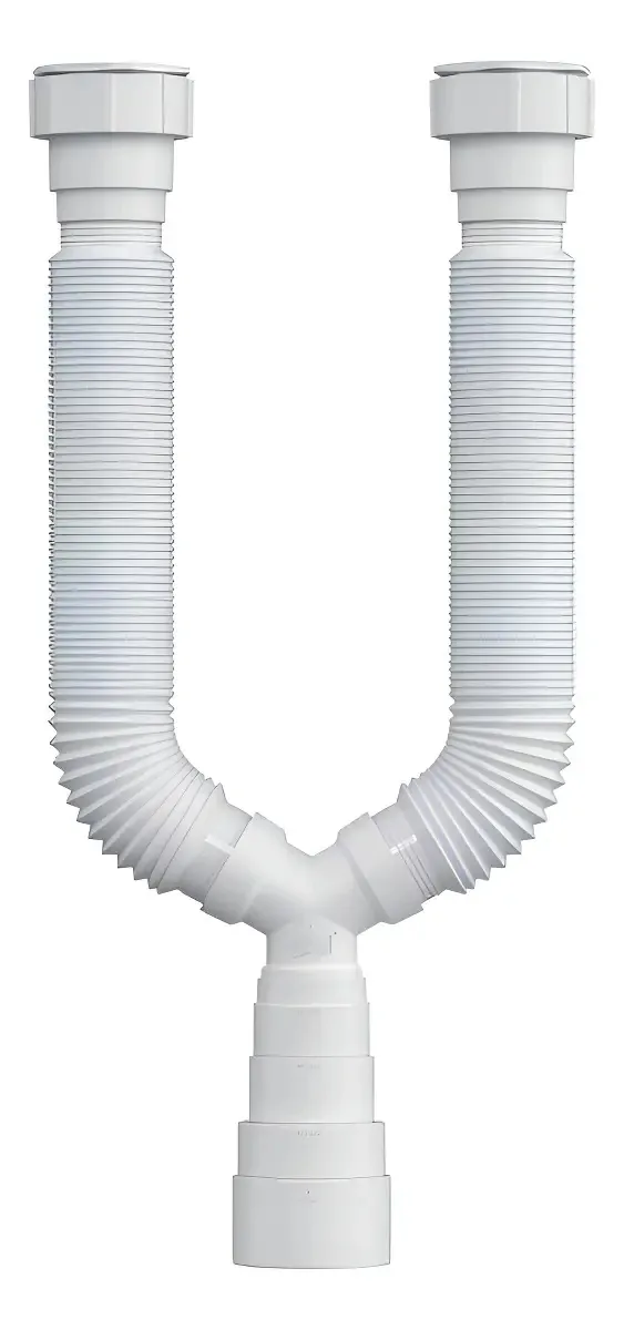 Sifão Multiuso Duplo Branco Herc