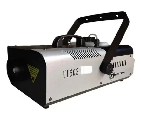 Máquina de Fumaça Profissional Spectrum Hi603 1500W Cinza Com Controle Sem Fio