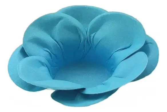 Forminha Para Doces Floral Leka Colorset Azul Claro - 40 Ud
