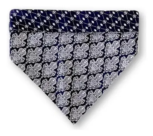 Bandana Dupla Face Jacquard - Marinho