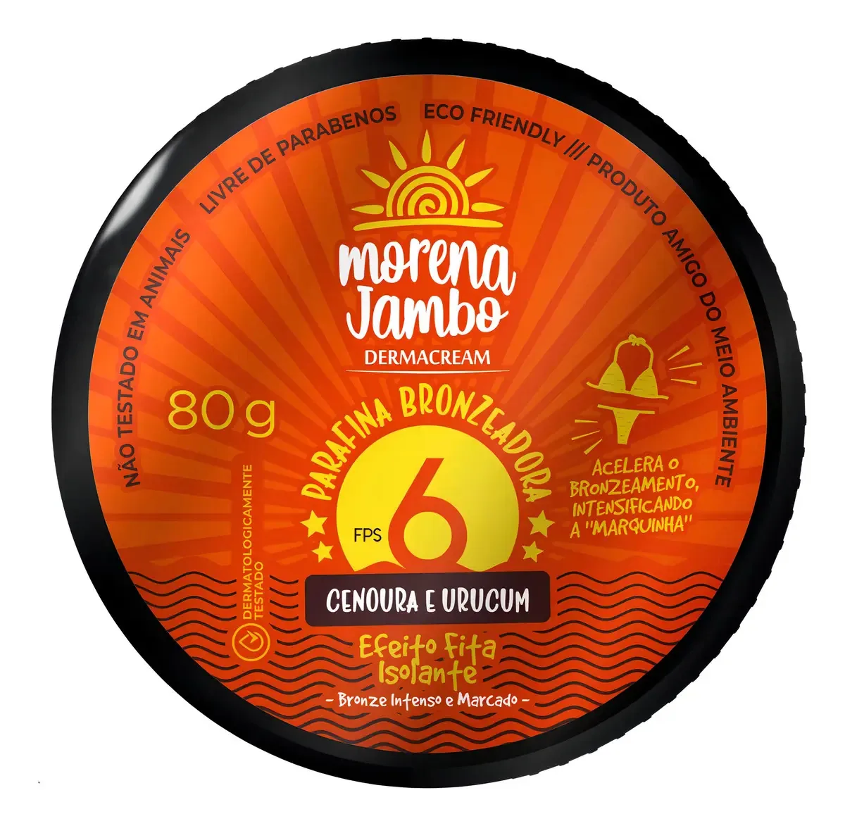 Parafina Morena Jambo Cenoura E Urucum 80g